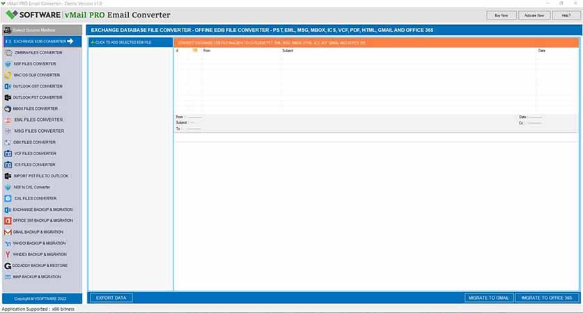 first Impression of vMail Profession Email Converter
