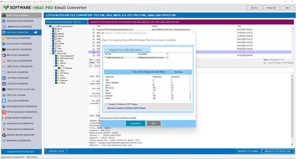 Zimbra Migration process Completed